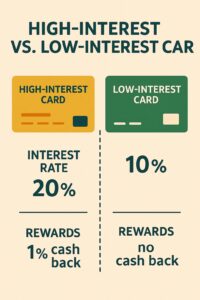 Credit card comparison – rewards, APR, fees