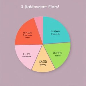 Budget pie chart from I Will Teach You to Be Rich