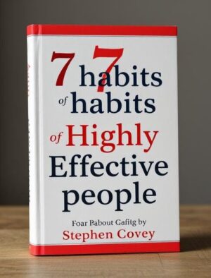 Book cover of The 7 Habits of Highly Effective People by Stephen Covey featuring the iconic title design and author name